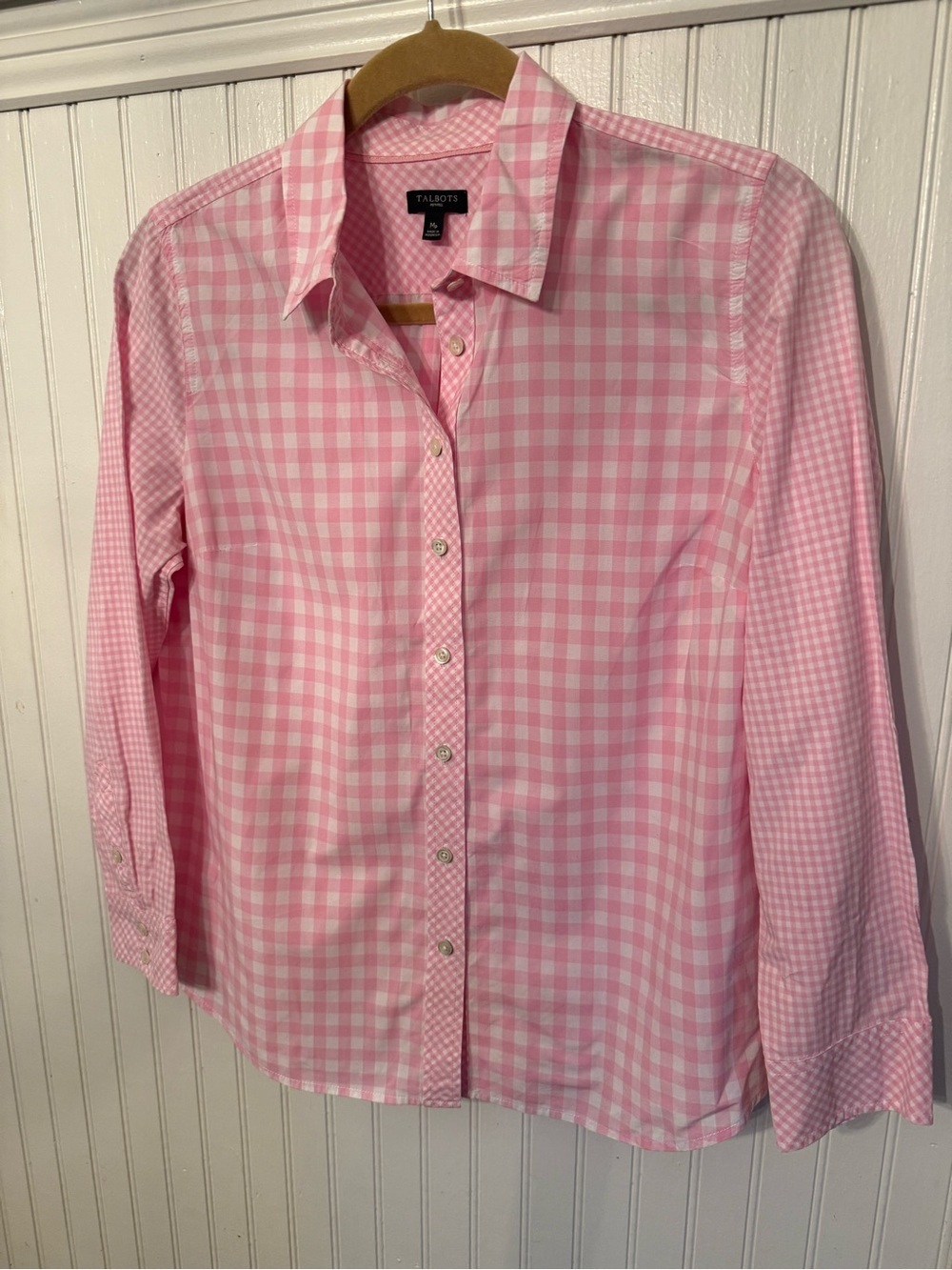 Talbots The Classic Casual Shirt Gingham MP